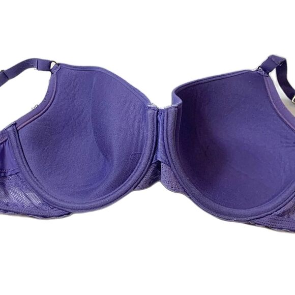 Natori Bliss Perfection Purple Contour Underwire T-Shirt Bra Size 34D #721154 - Picture 7 of 10